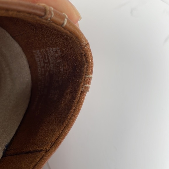 Leather Tan Hush Puppies Slip On Shoes - Picture 5 of 11